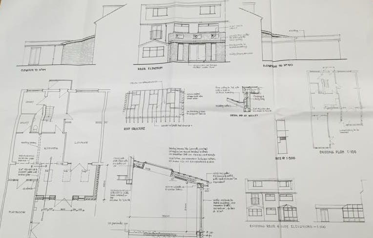 Architect drawing